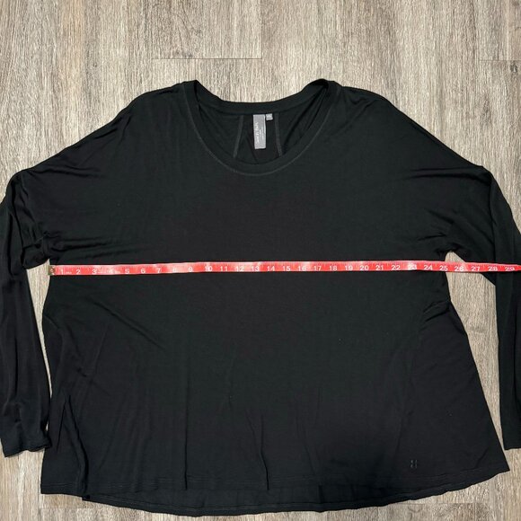 Sweaty Betty Long Sleeve Black Flowy Shirt Womens Size XXL - Picture 7 of 8